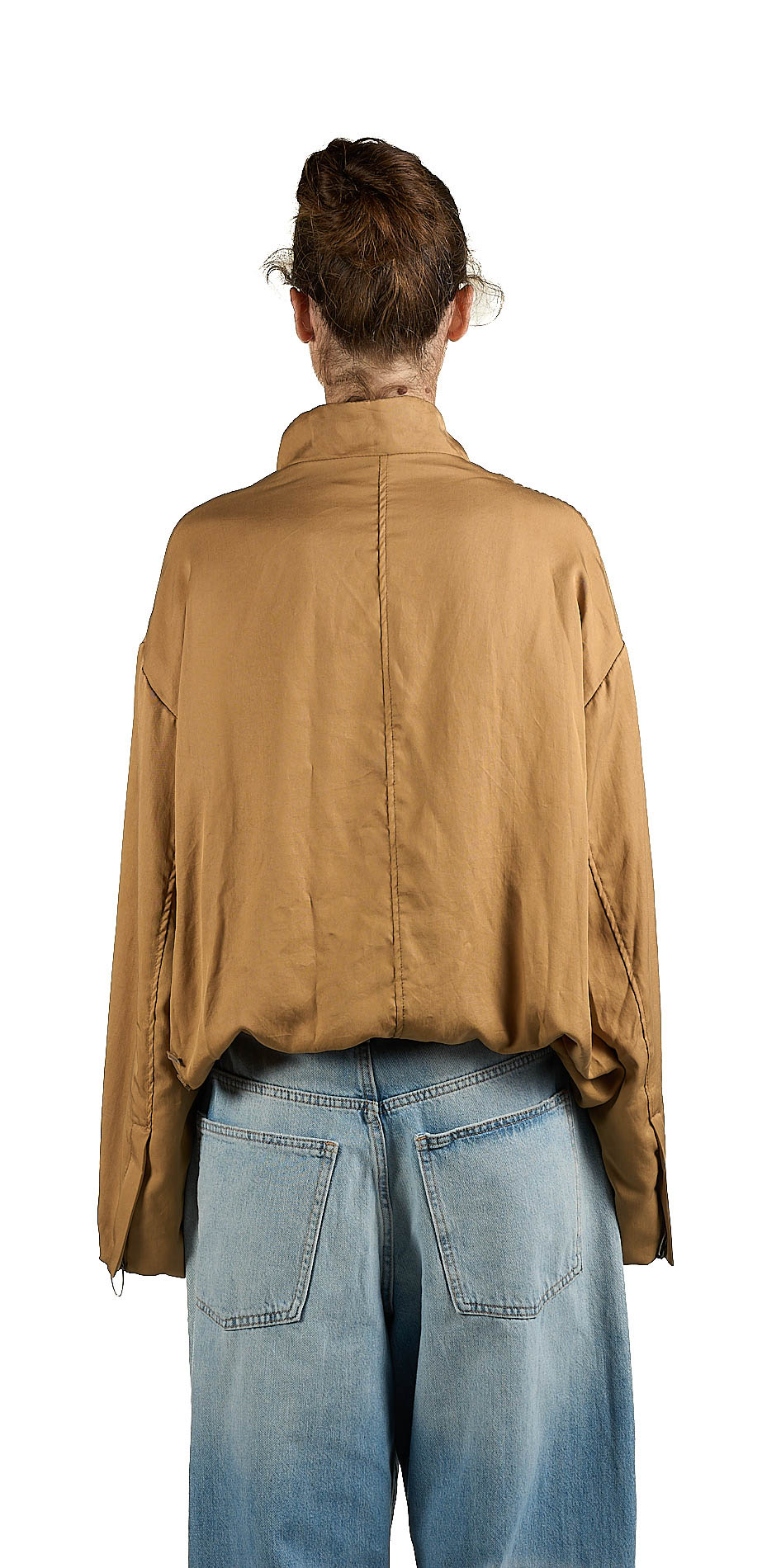 DANIELE BASTA LEATHER AND SILVER JACKET